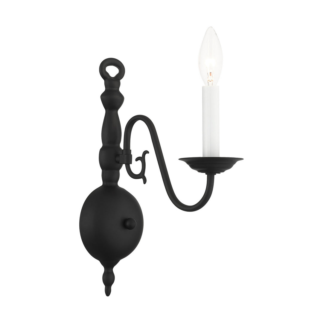 Livex Williamsburg 5001-04 Wall Sconce Light - Black