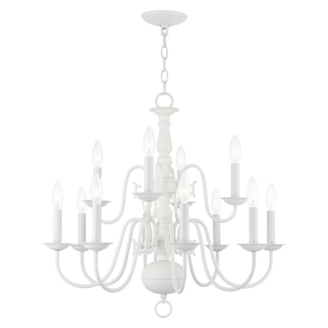 Livex Williamsburg 5012-03 Chandelier Light - White