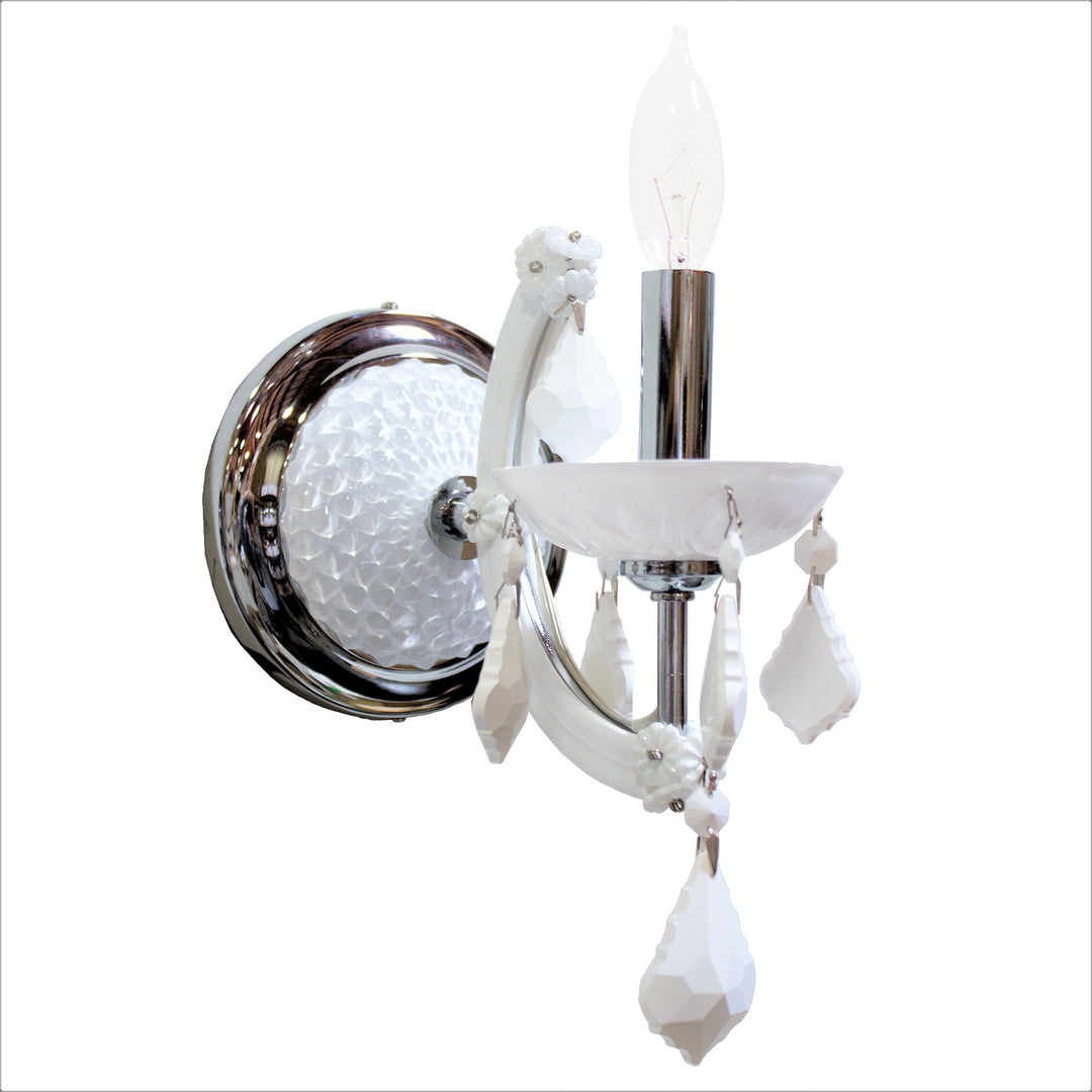 Worldwide Lyre W23116C6-WH Wall Light - Polished Chrome