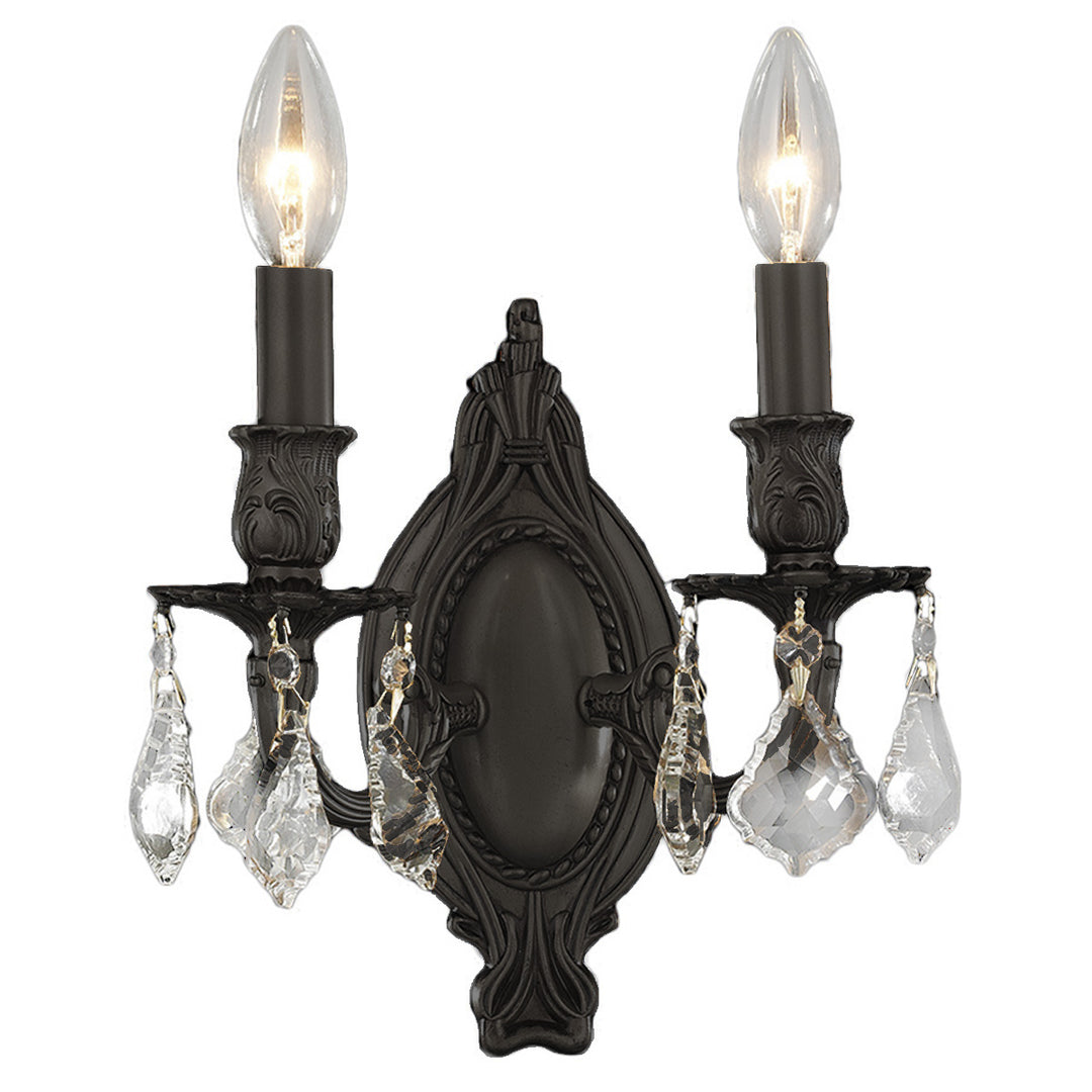 Worldwide Windsor W23301F9-CL Wall Light - Dark Bronze