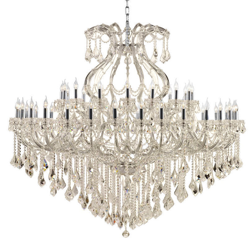 Worldwide Maria Theresa W83001C72-GT Chandelier Light - Polished Chrome