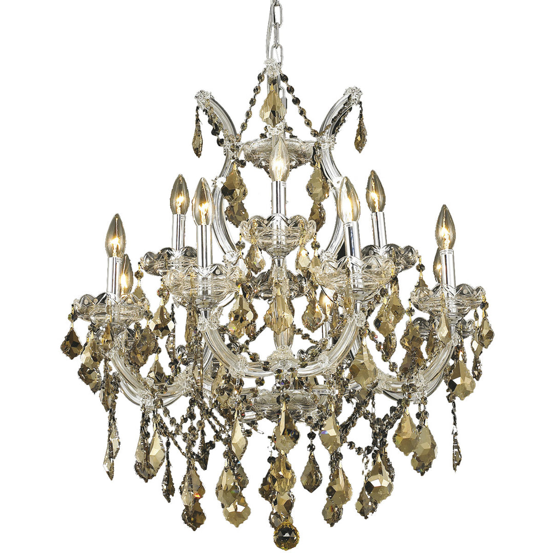 Worldwide Maria Theresa W83006C27-GT Chandelier Light - Polished Chrome