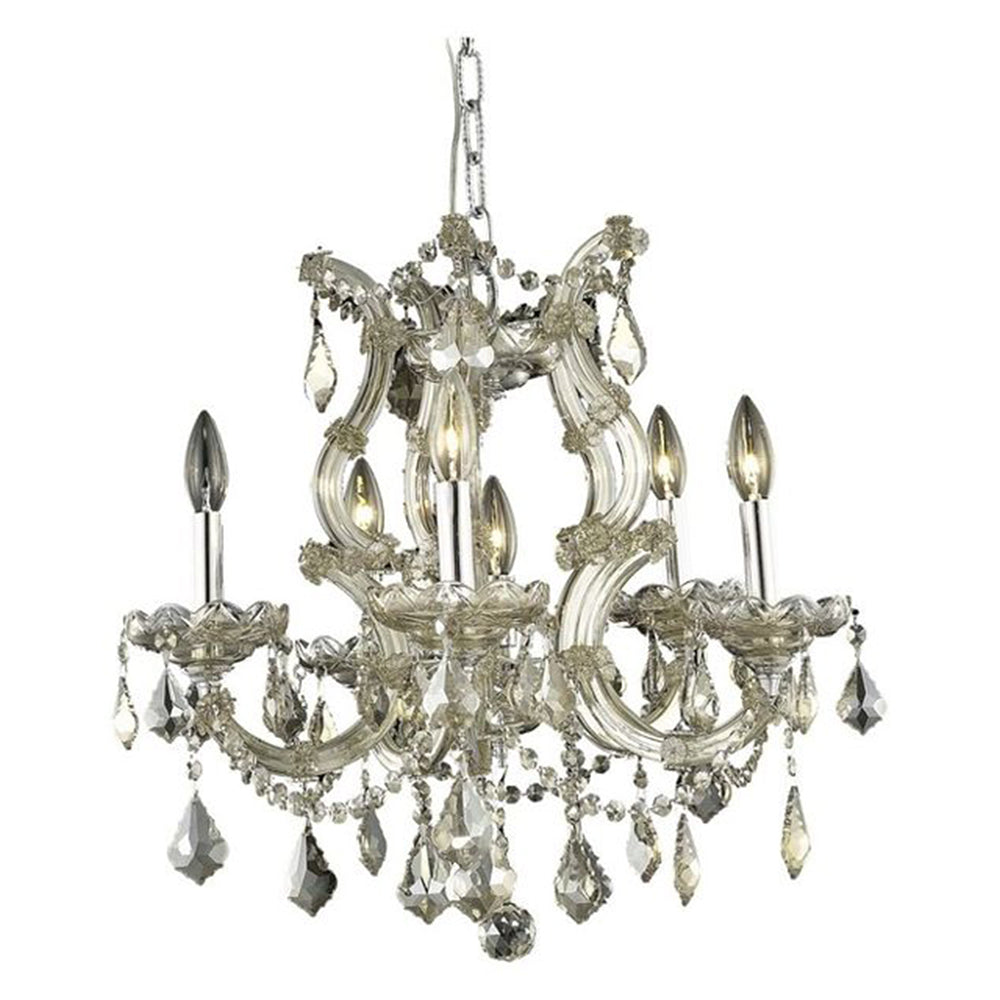 Worldwide Maria Theresa W83075C22-GT Chandelier Light - Polished Chrome