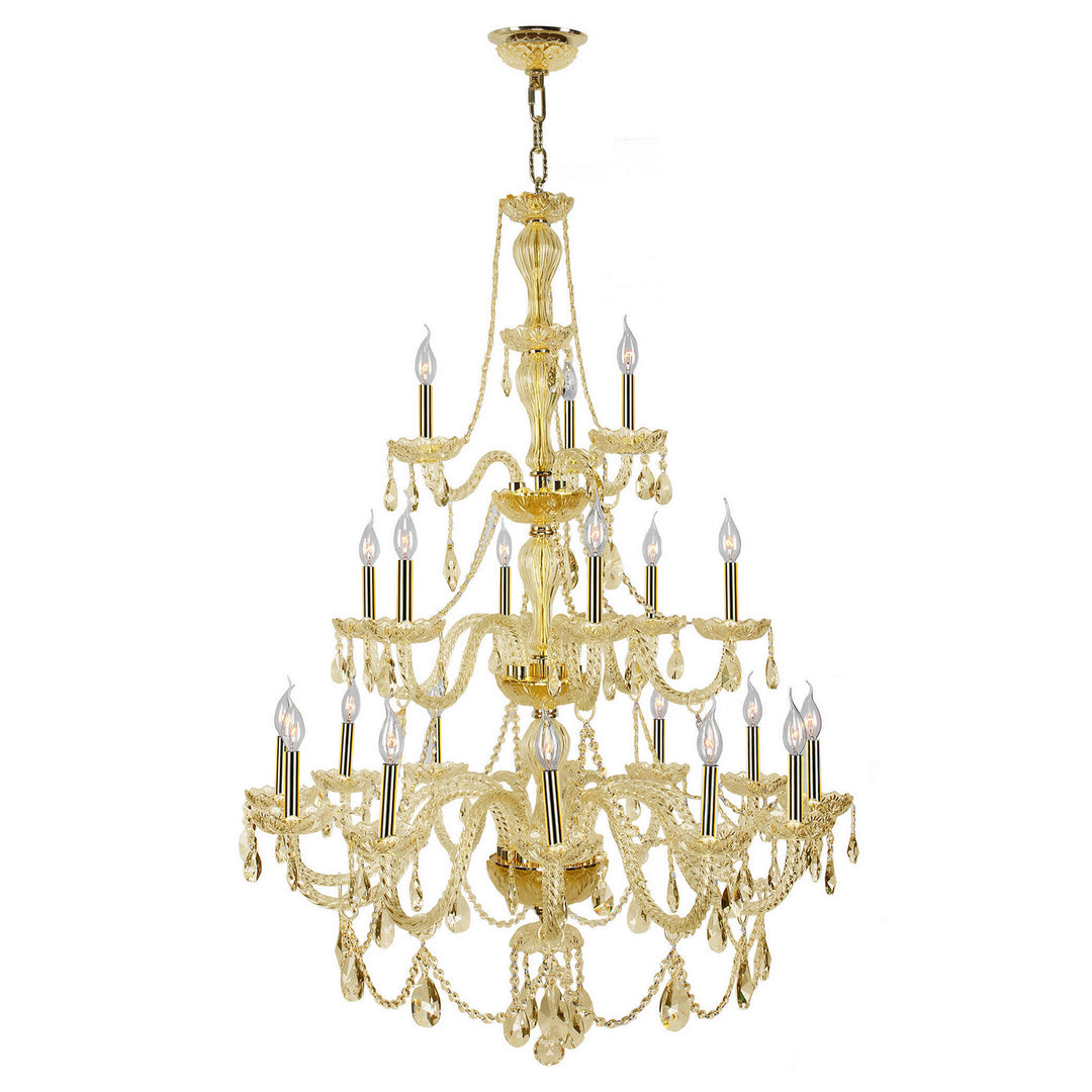 Worldwide Provence W83099G38-GT Chandelier Light - Polished Gold