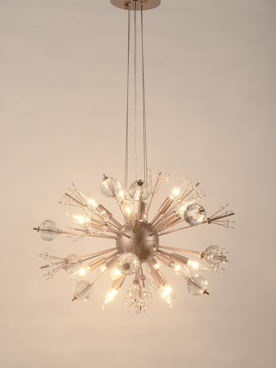 Worldwide Starburst W83111MG24 Chandelier Light - Polished Chrome