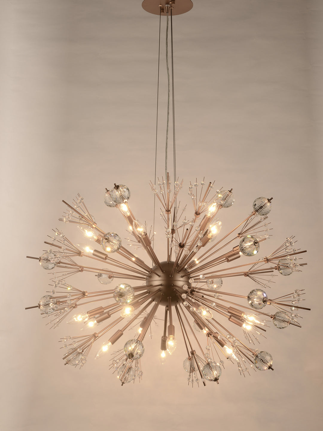 Worldwide Starburst W83111MG36 Chandelier Light - Polished Chrome