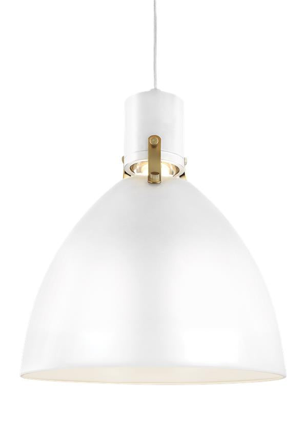 Visual Comfort Studio Brynne P1442FWH-L1 Pendant Light - Flat White