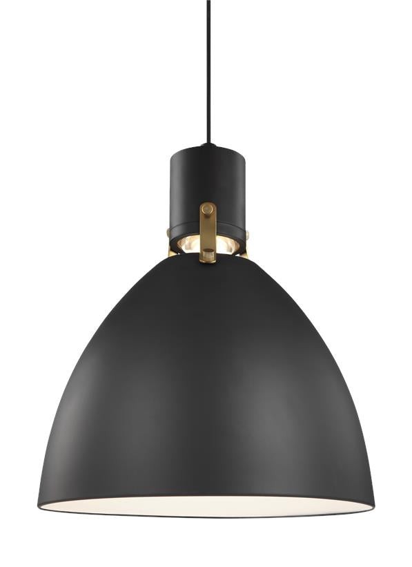 Visual Comfort Studio Brynne P1442MB-L1 Pendant Light - Matte Black