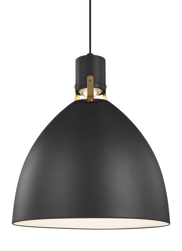 Visual Comfort Studio Brynne P1443MB-L1 Pendant Light - Matte Black