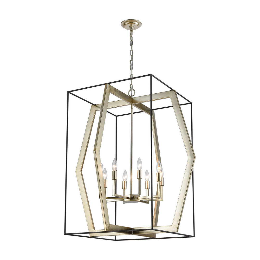 Elk Mixed Geometries 1141-103 Pendant Light - Antique Silver