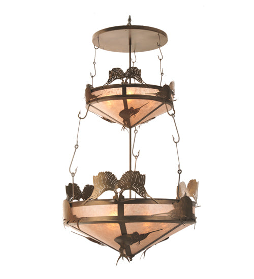 Meyda Tiffany Catch Of The Day 99648 Chandelier Light - Antique Copper