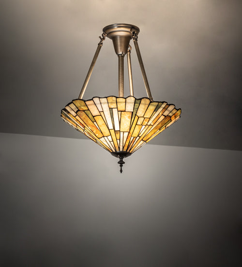 Meyda Tiffany Delta 99681 Pendant Light - Antique Brass