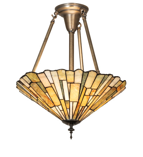 Meyda Tiffany Delta 99681 Pendant Light - Antique Brass