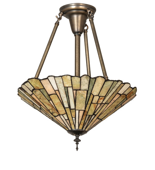 Meyda Tiffany Delta 99681 Pendant Light - Antique Brass