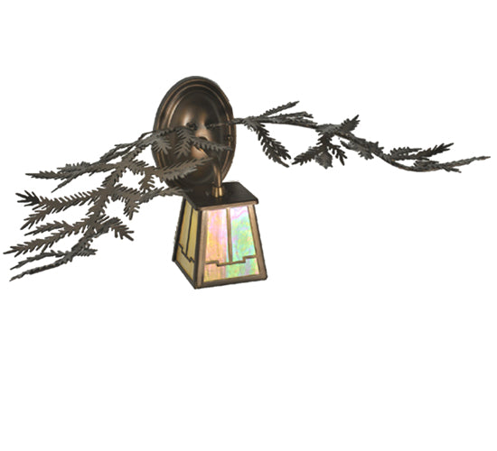 Meyda Tiffany Lighting 99684 Pine Branch Led Wall Sconce Outdoor Copper/Antique/Verde