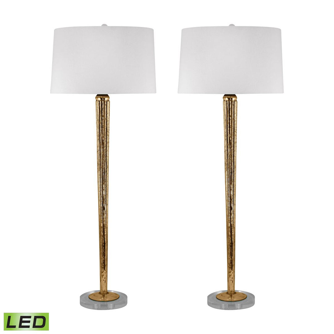 Elk Lighting 711/S2-LED  Mercury Glass Lamp Gold Mercury