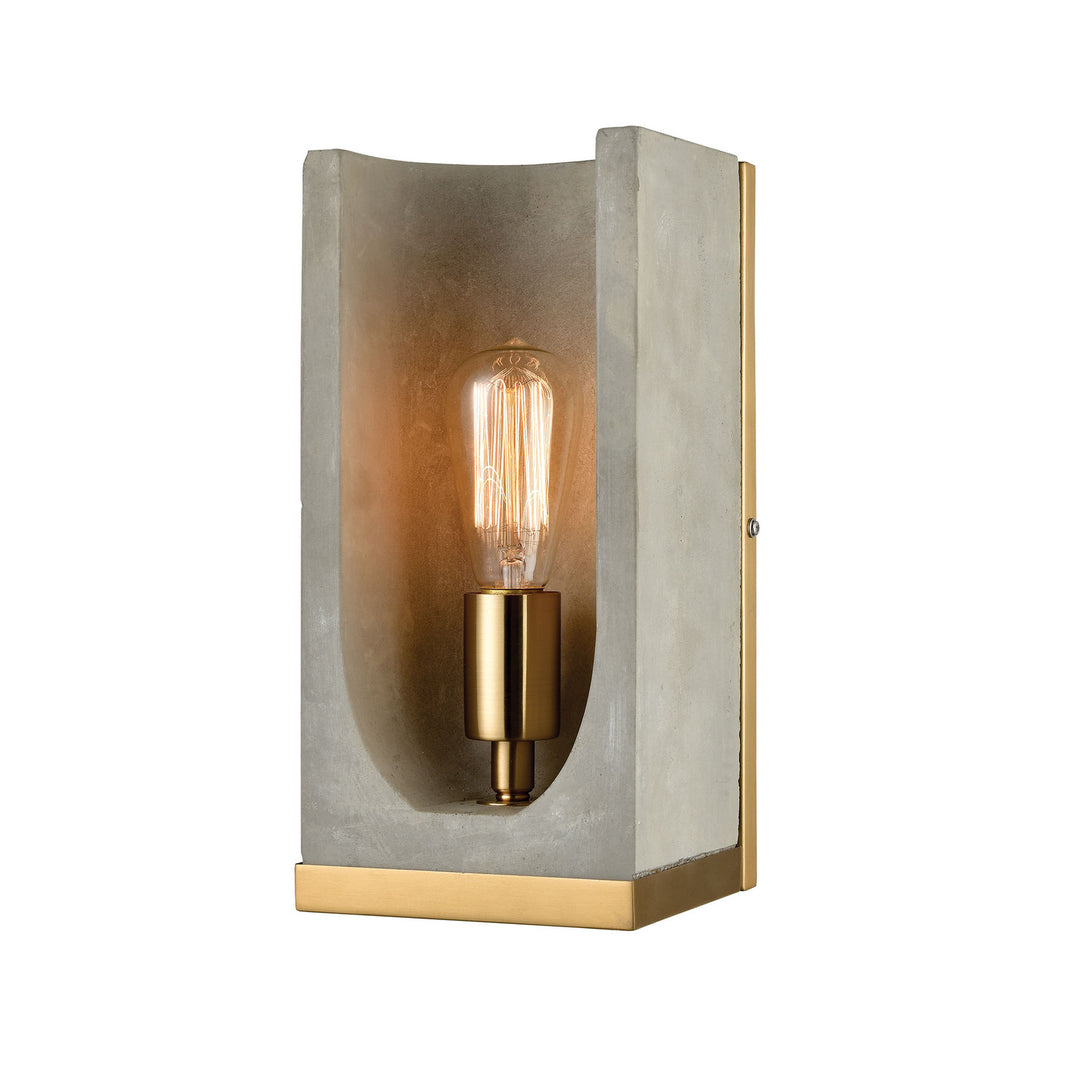 Elk Shelter D3804 Wall Sconce Light - Polished Concrete