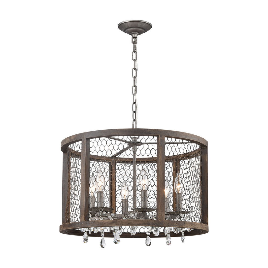 Elk Renaissance Invention D4004 Chandelier Light - Aged Wood