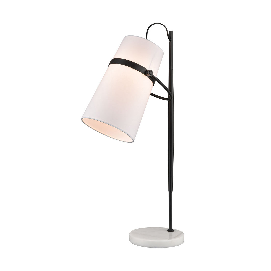 Elk Lighting D4191 Modern Banded Shade Lamp Matte Black