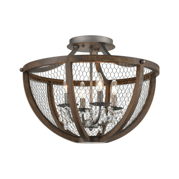 Elk Renaissance Invention D4330 Ceiling Light - Aged Wood