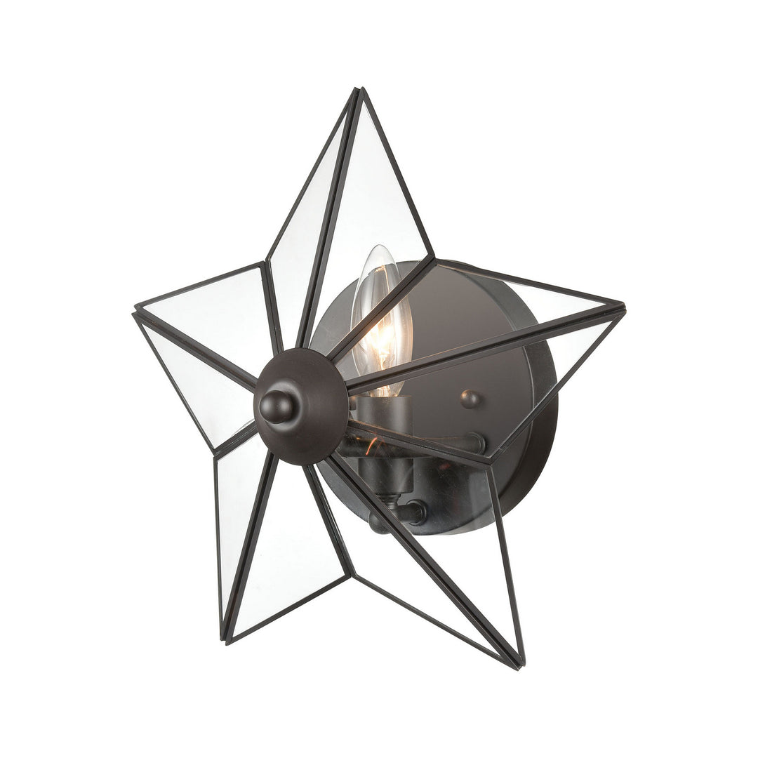 Elk Moravian Star D4387 Wall Sconce Light - Oil Rubbed Bronze