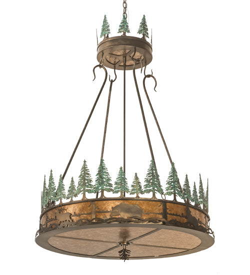 Meyda Tiffany Wildlife At Pine Lake 99769 Pendant Light - Antique Copper