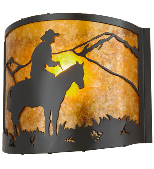 Meyda Tiffany Cowboy 99773 Wall Light - Timeless Bronze