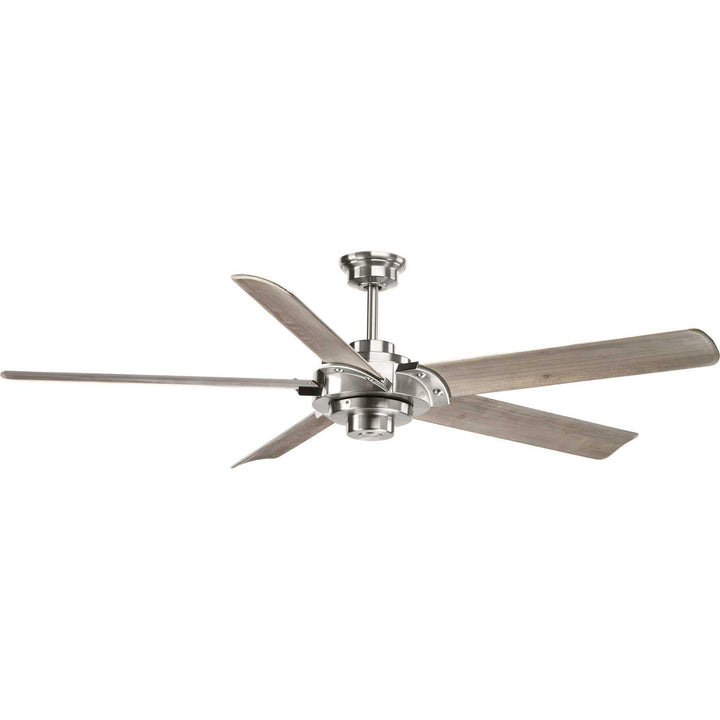 Progress Ellwood P2546-09 Ceiling Fan - Brushed Nickel, Driftwood/