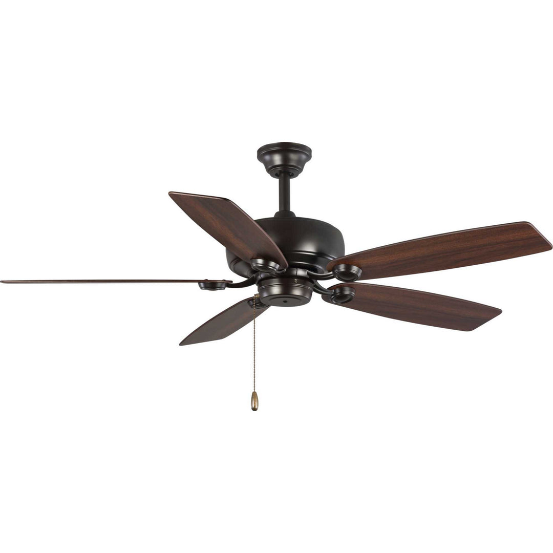 Progress Performance Builder P250016-129 Ceiling Fan - Architectural Bronze, Classic Walnut, Medium Cherry/