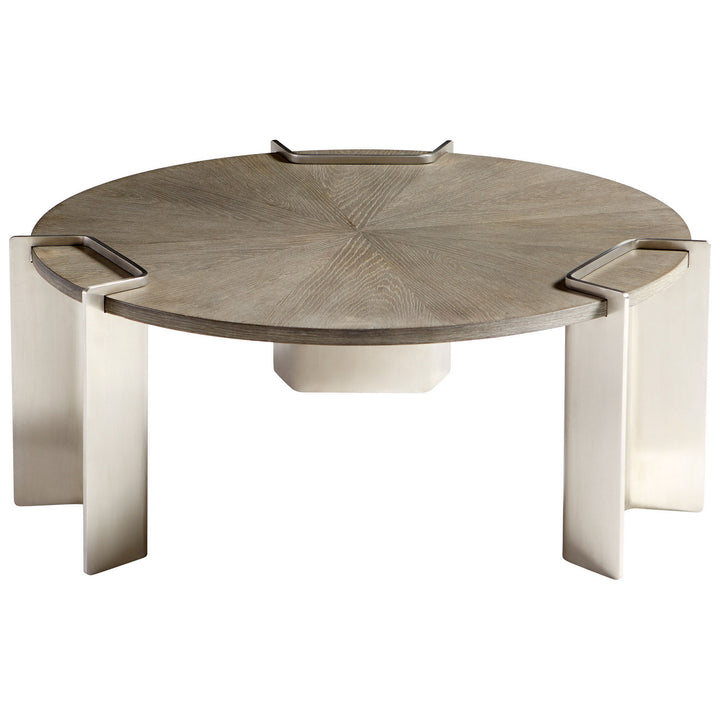 Cyan 10226 Tables - Weathered Oak And Stainless Steel