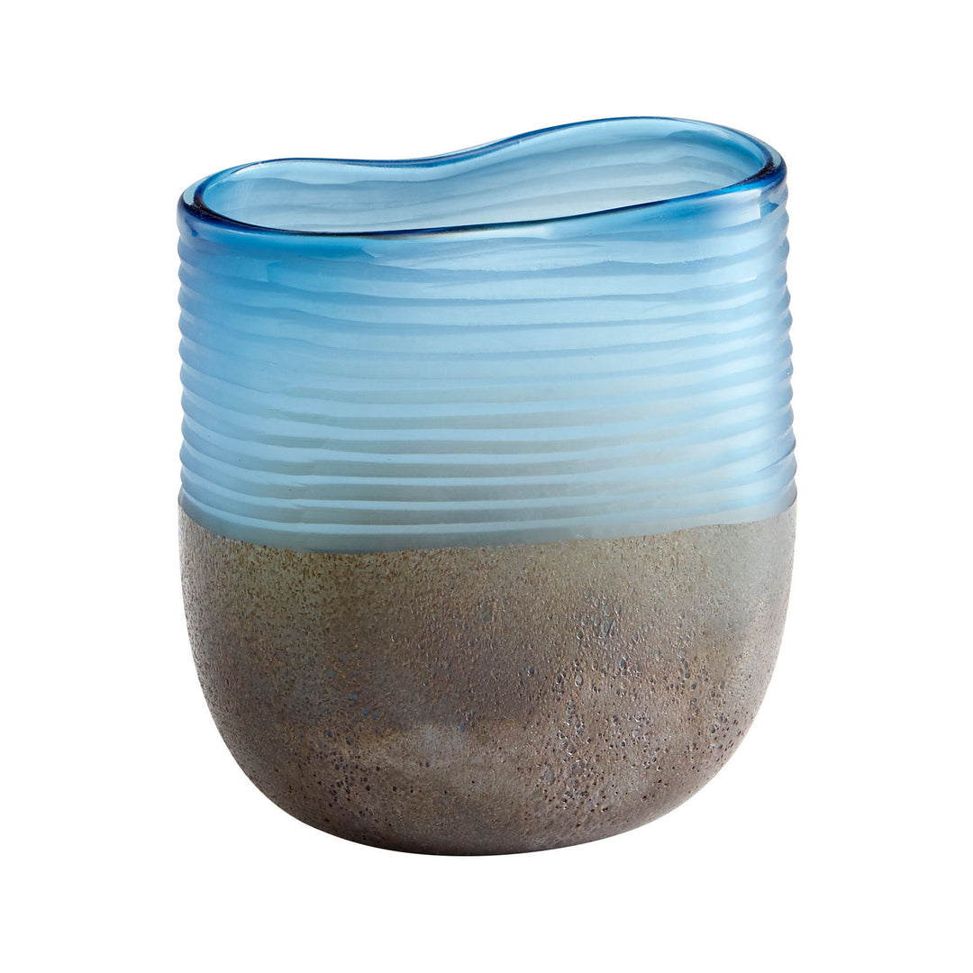 Cyan 10343 Vases & Planters - Blue And Iron Glaze