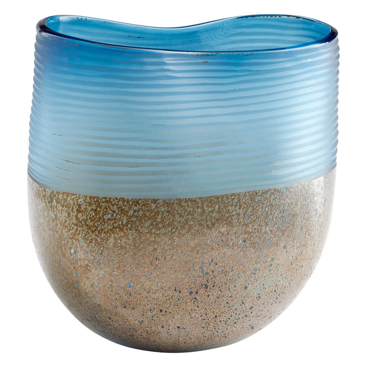 Cyan 10344 Vases & Planters - Blue And Iron Glaze