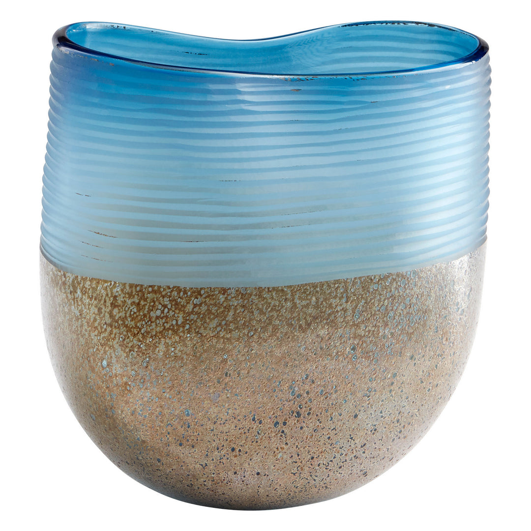 Cyan 10344 Vases & Planters - Blue And Iron Glaze