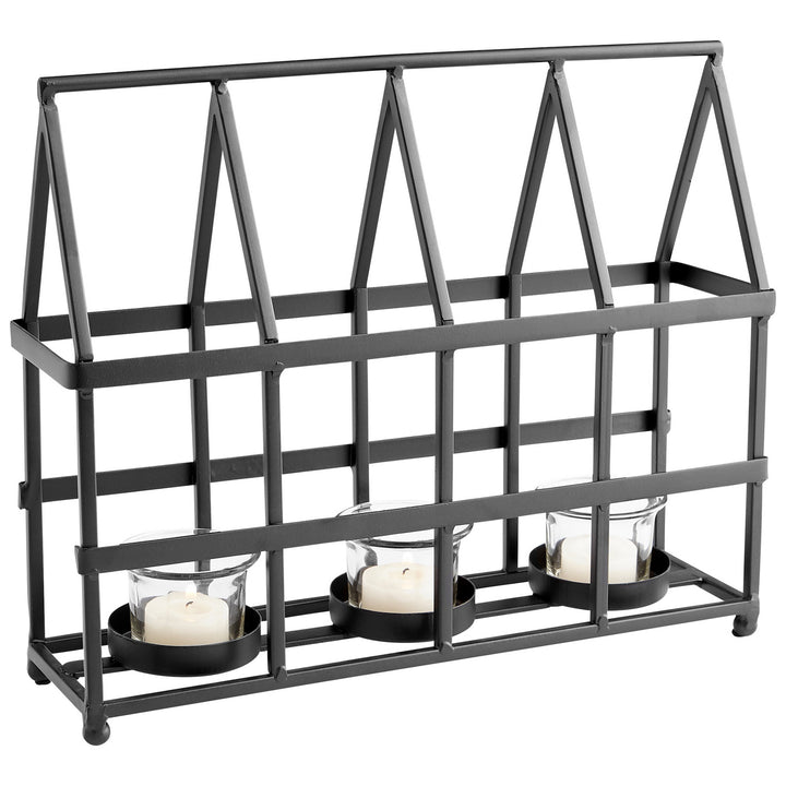 Cyan 10402 Candle Holders - Black