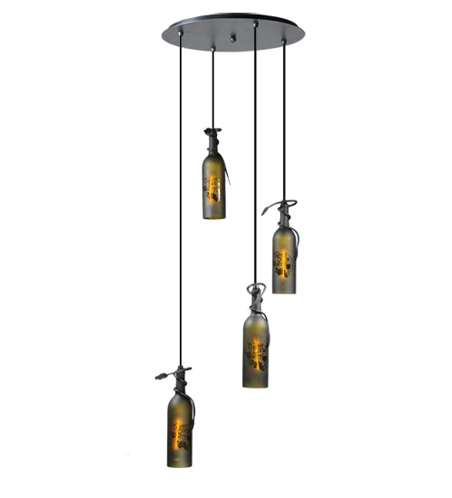 Meyda Tiffany Tuscan Vineyard 99824 Pendant Light - Pewter