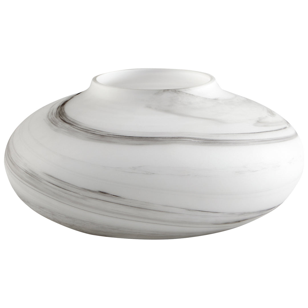 Cyan 10467 Vases & Planters - White And Black Swirl