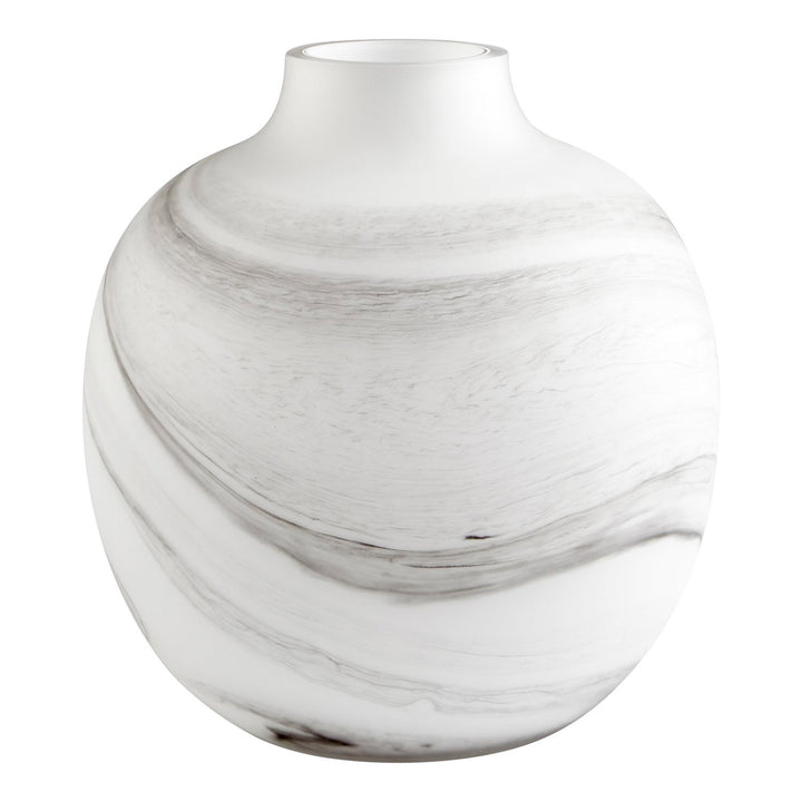 Cyan 10468 Vases & Planters - White And Black Swirl