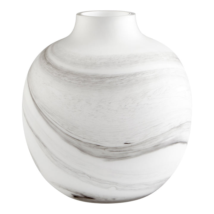 Cyan 10468 Vases & Planters - White And Black Swirl