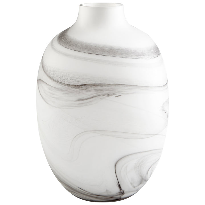 Cyan 10469 Vases & Planters - White And Black Swirl