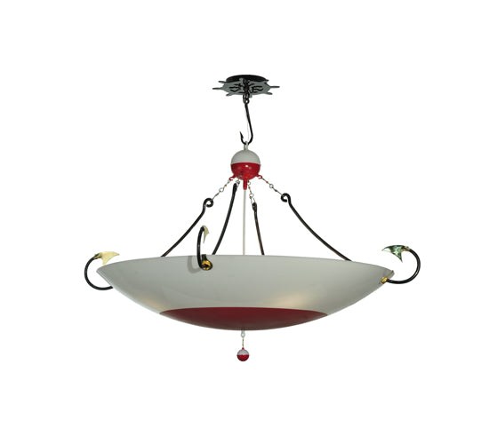 Meyda Tiffany Fishing Bobber 99851 Pendant Light - Red/White Bobber Look Acrylic