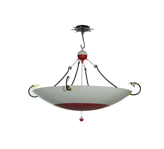 Meyda Tiffany Fishing Bobber 99851 Pendant Light - Red/White Bobber Look Acrylic