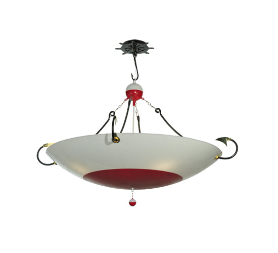 Meyda Tiffany Fishing Bobber 99851 Pendant Light - Red/White Bobber Look Acrylic