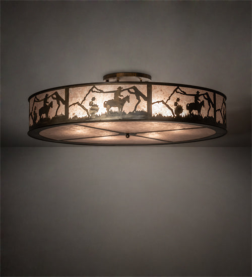 Meyda Tiffany Cowboy 99865 Ceiling Light - Antique Copper