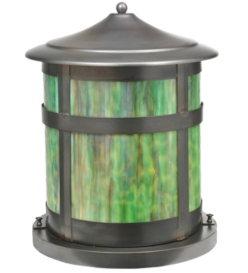 Meyda Tiffany Lighting 99904 Fulton Two Light Pier Mount Outdoor Bronze / Dark