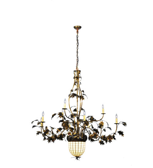 Meyda Tiffany Greenbriar Oak 99911 Chandelier Light - Pbnawg Beige