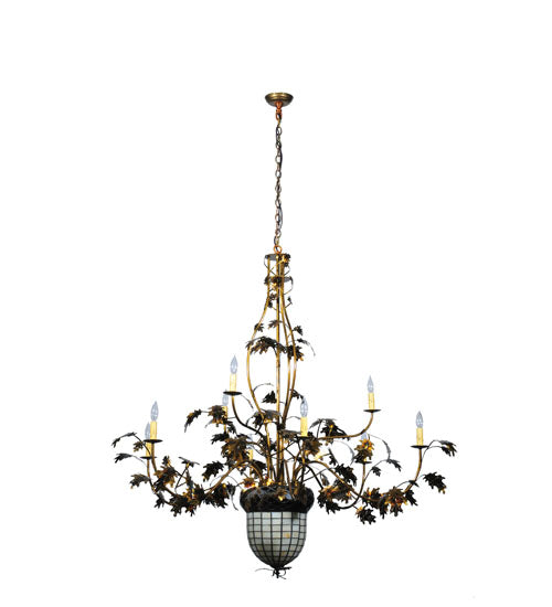 Meyda Tiffany Greenbriar Oak 99911 Chandelier Light - Pbnawg Beige