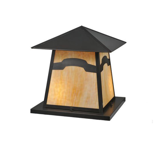 Meyda Tiffany Lighting 99942 Stillwater Two Light Pier Mount Outdoor Bronze / Dark