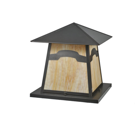 Meyda Tiffany Lighting 99942 Stillwater Two Light Pier Mount Outdoor Bronze / Dark