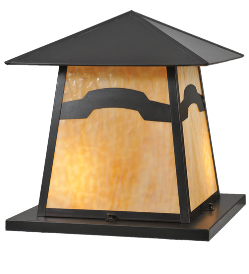 Meyda Tiffany Lighting 99943 Stillwater Two Light Pier Mount Outdoor Bronze / Dark