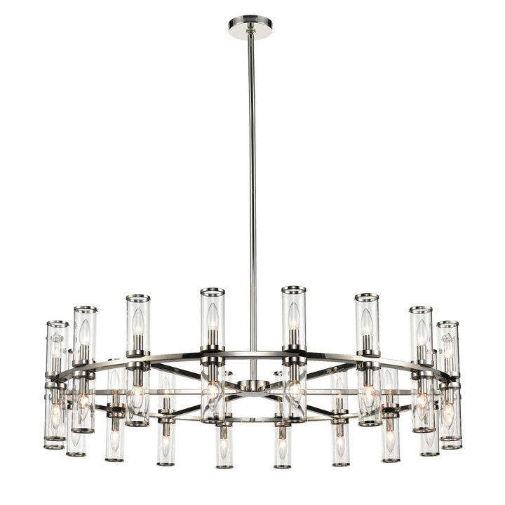 Alora revolve CH309036PNCG Chandelier Light - Clear Glass/Polished Nickel